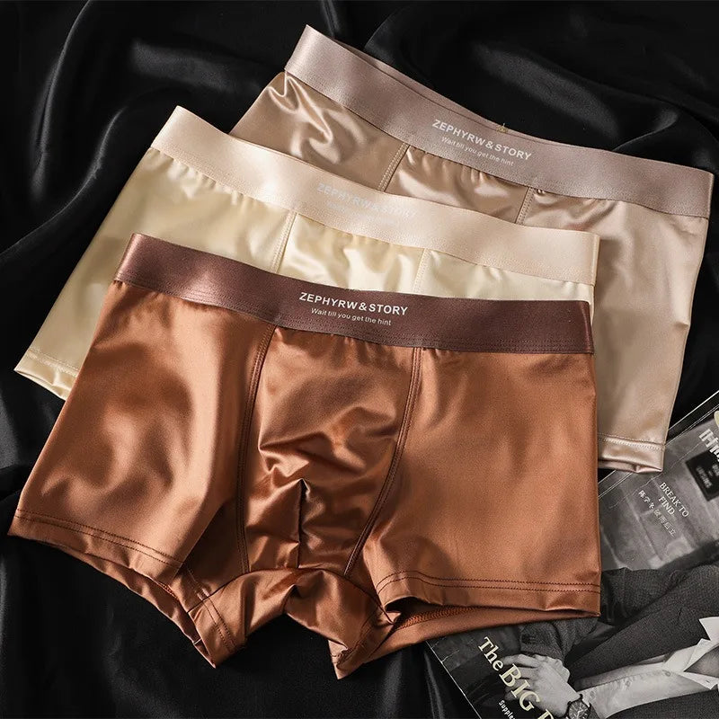 Ice Silk Satin Men's Boxers Chicchar Fashion
