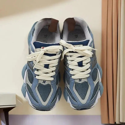 9060 Retro Sneakers: Unisex Couple Type, Autumn Winter Warmth, Suede Mesh versatile - Chicchar Fashion