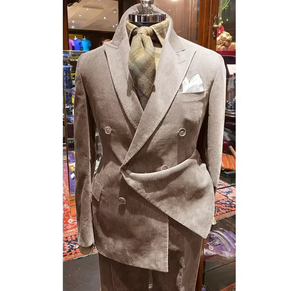 Corduroy Grass Green Suit