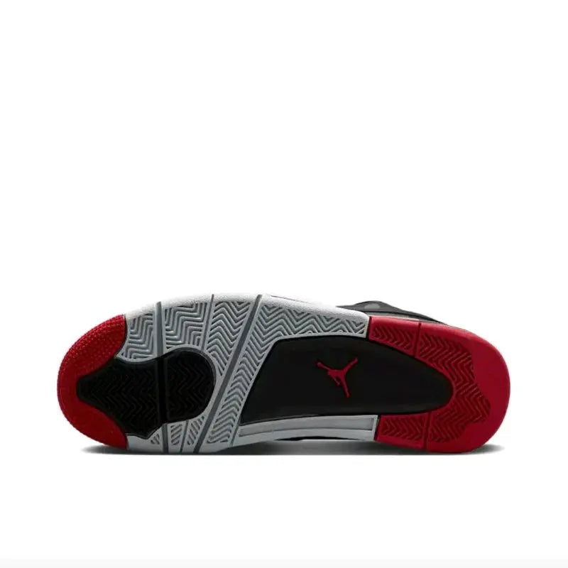 Jordan Air Jordan AJ4 RM Men's Running Shoes, Impact Resistance, Comfortable Basketball Shoes Sneakers, Black/Red - Chicchar Fashion