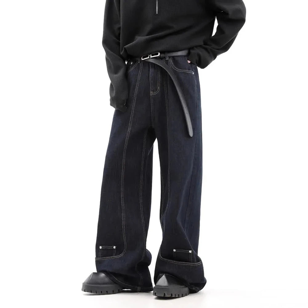 Men's Cotton Wide-Leg Jeans