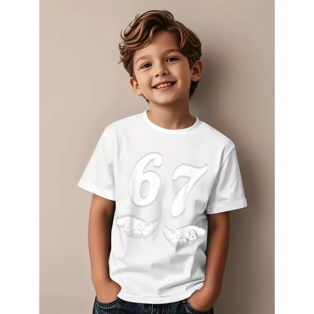 Kids Polyester Math Tee