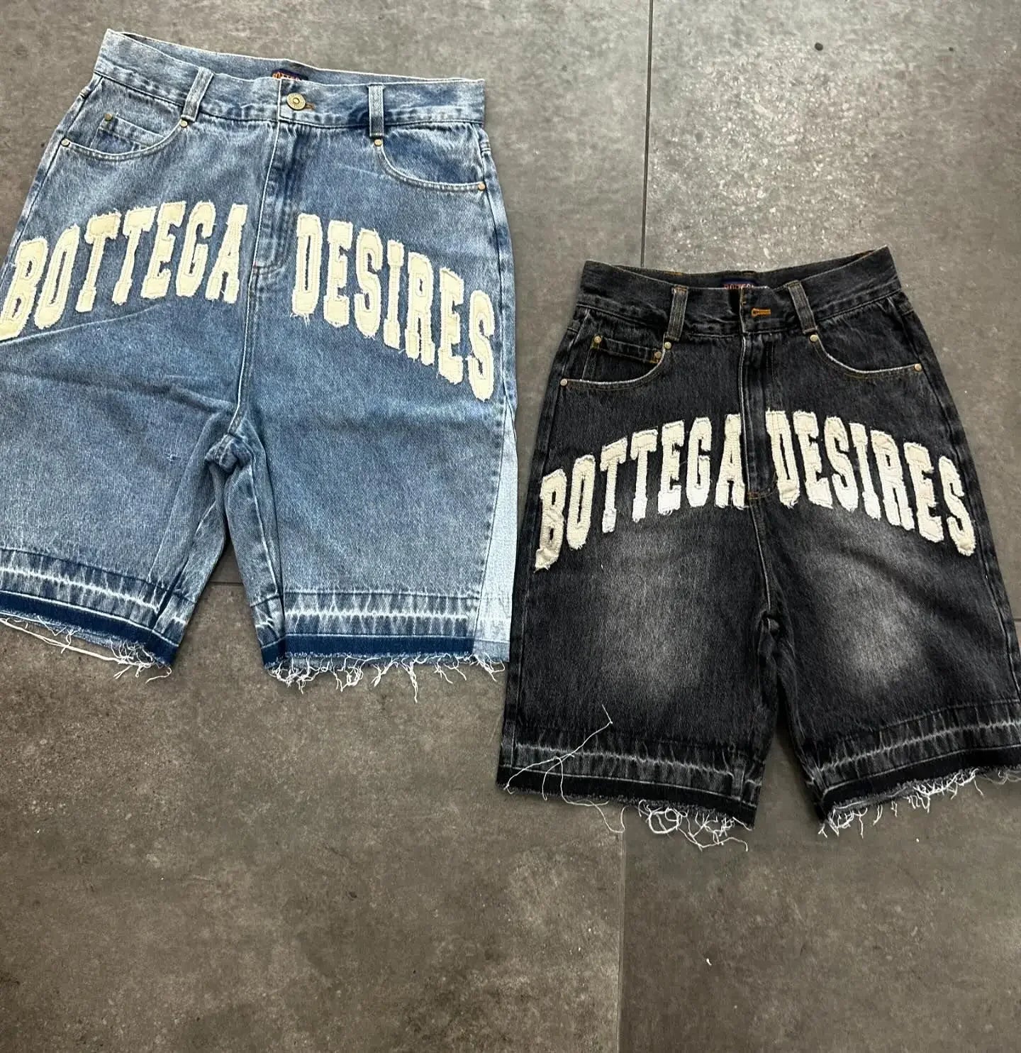Skateboard Denim Wide Shorts