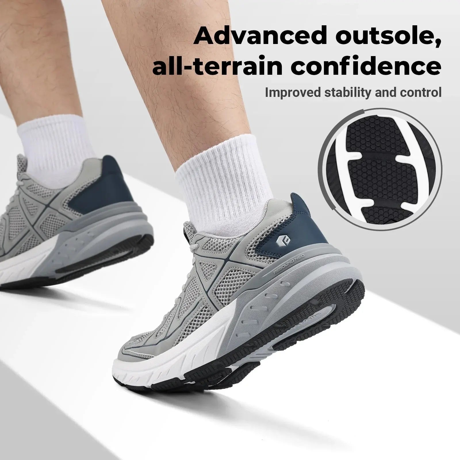 Fittington Walking Shoes For Men Wide Width Thicker Cushioning Sneaker Extra Wide Shoes Men Bouncy Shoe Workout Gym Athletic - Chicchar Fashion