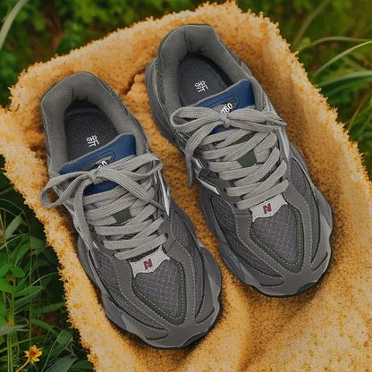 Men's shoes Korean version of thickened cotton shoes plus velvet warm 9060-women's shoes heightened thick-soled dad shoes - Chicchar Fashion