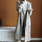Hooded Knit Long Cardigan Chicchar Fashion