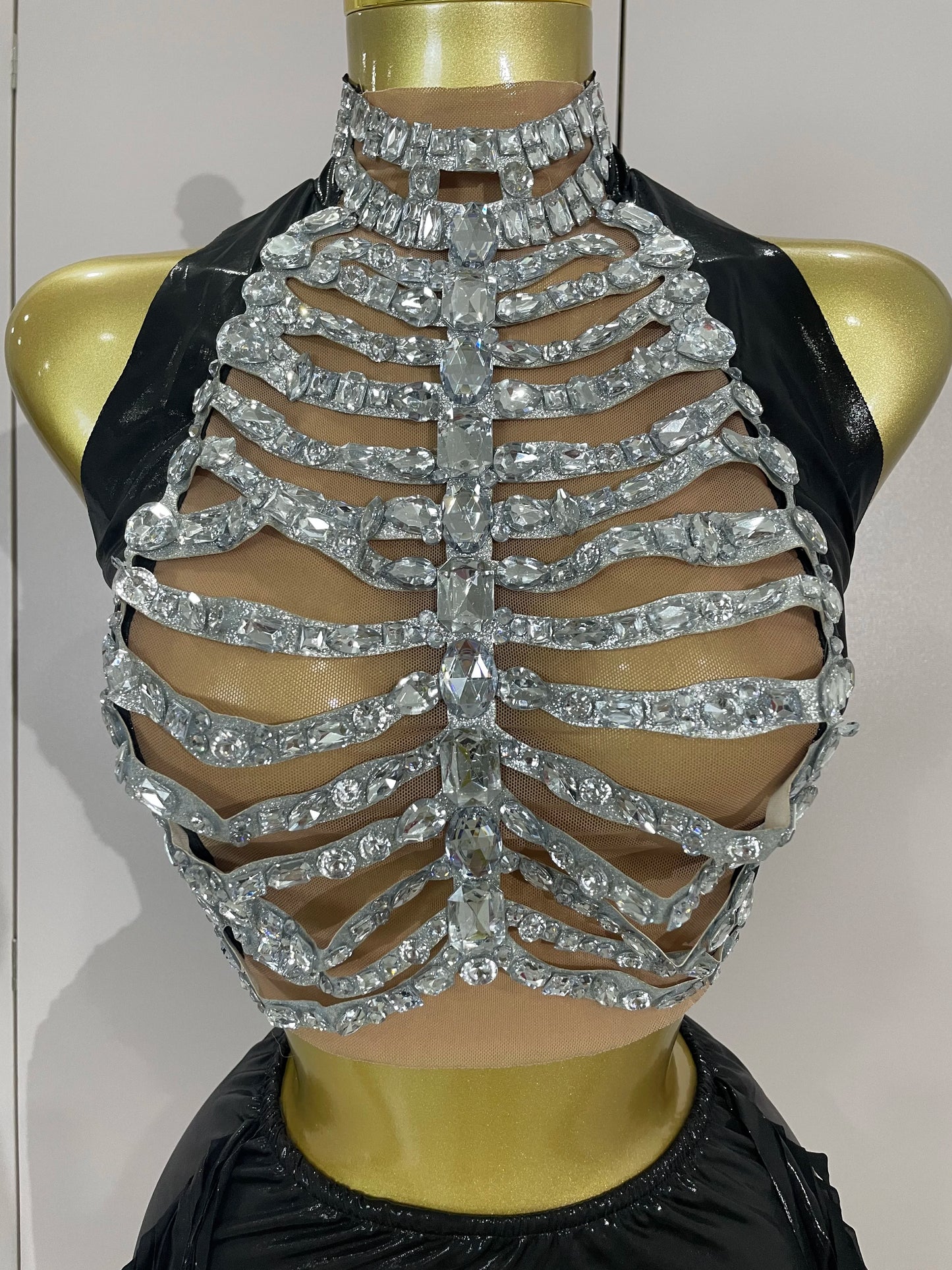 Rhinestone Mesh Club Set