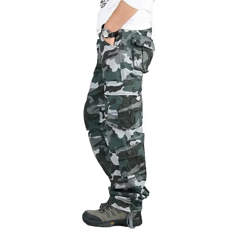 TrailGuard Men’s Tactical Cotton Cargo Hiking Pants