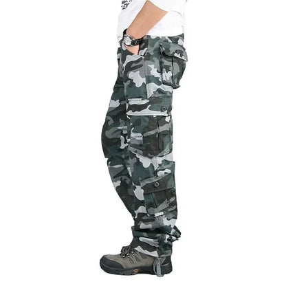 TrailGuard Men’s Tactical Cotton Cargo Hiking Pants