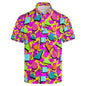 Men's 3D Print Hawaiian Polo Chicchar Fashion