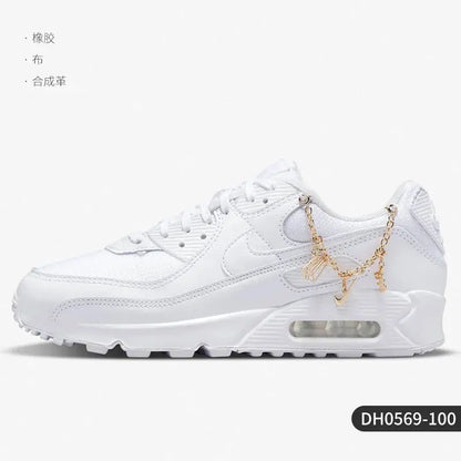 Nike Official Authentic AIR MAX 90 PRM New Women's Casual Sneakers DH0569-100 - Chicchar Fashion