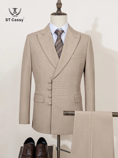 Double Breasted Slim Fit Suit