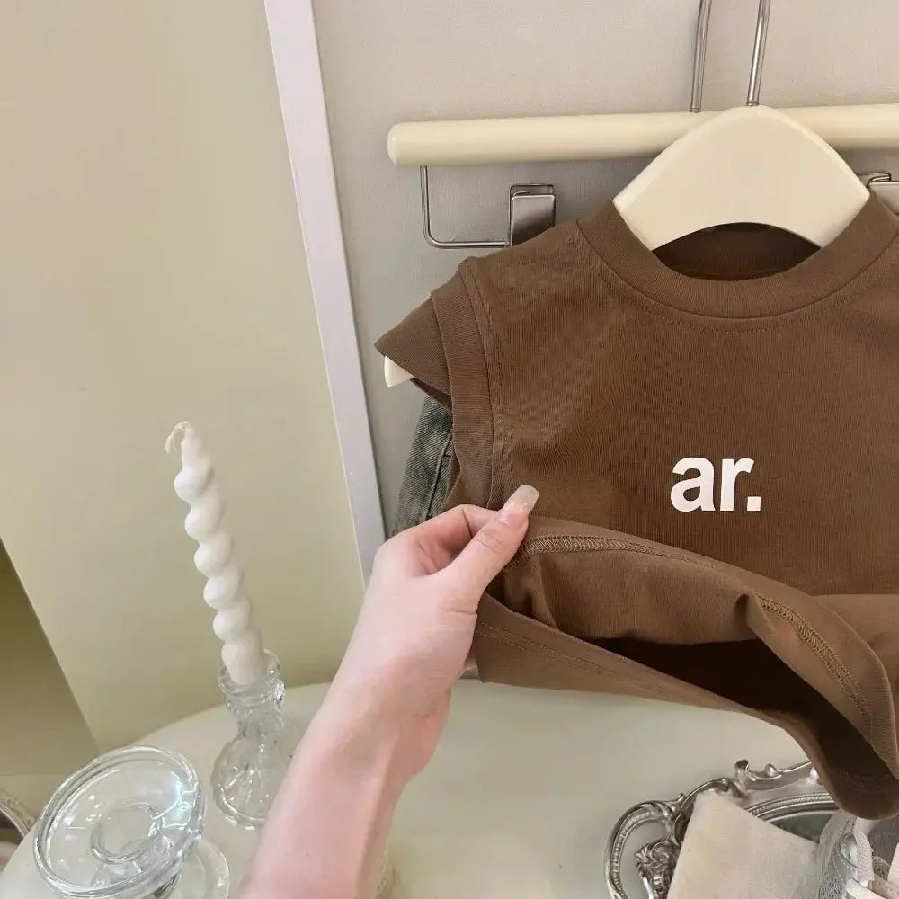 Chic Kids' Denim & Tee Set - Chicchar Fashion