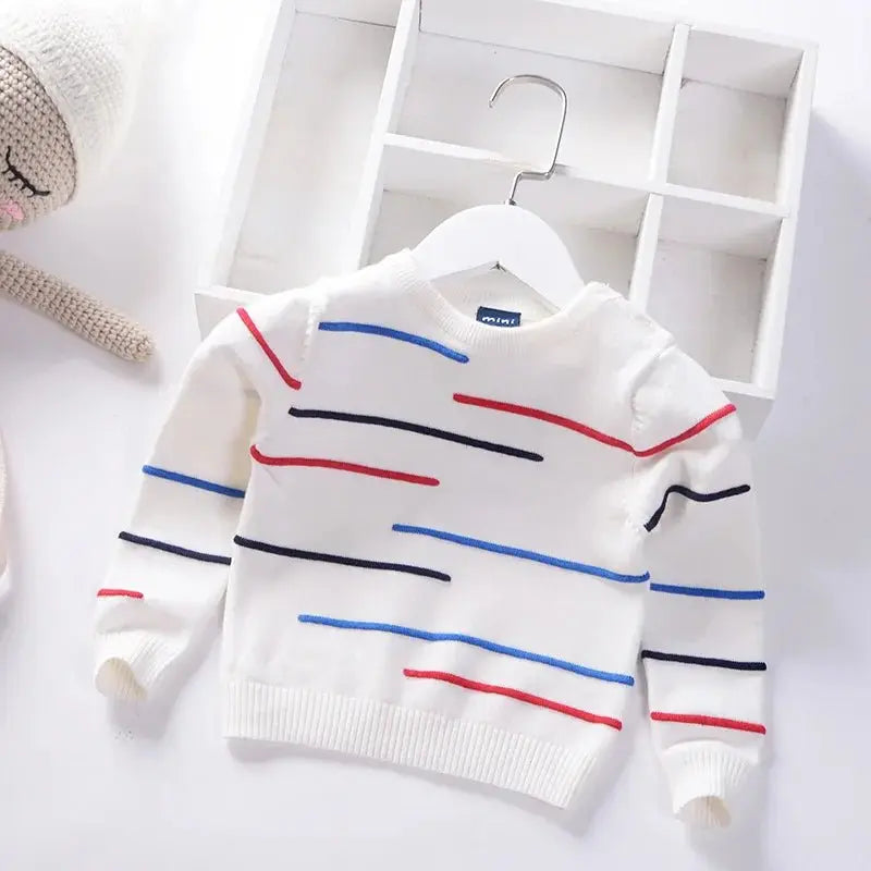 Cozy Striped Kids Sweater - Chicchar Fashion