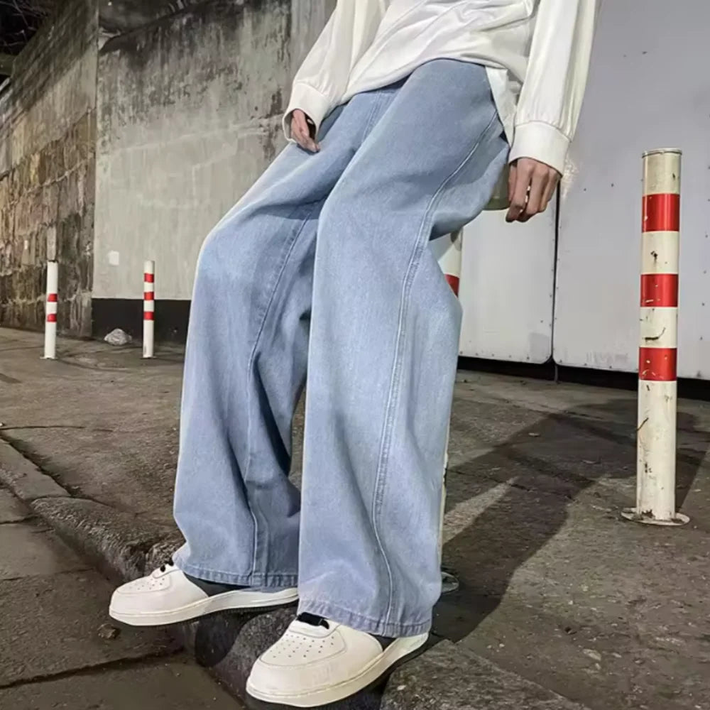 Men Baggy Wide-Leg Denim