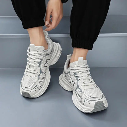 Summer New Wear-resistant Mesh Combination Comfortable Men's Large-sized Sports Breathable Anti-odor Running Shoes - Chicchar Fashion