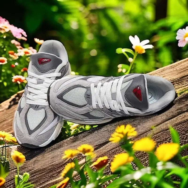 9060 Retro Sneakers: Unisex Couple Type, Autumn Winter Warmth, Suede Mesh versatile - Chicchar Fashion