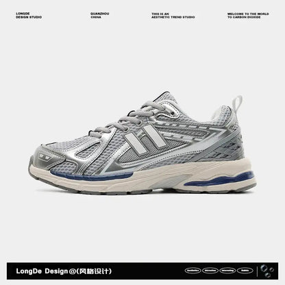 Outdoor Couple Hiking Shoes Men Retro Light Gray Blue Wear-resistant Breathable Sports Shoes New Cross-country Running Shoes - Chicchar Fashion