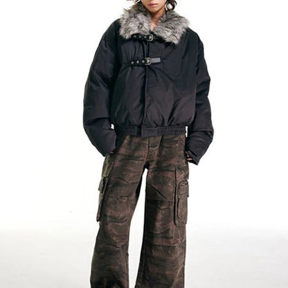 Men's Faux Fur Streetwear Coat