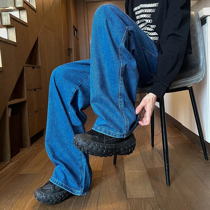 Men's Cotton-Blend Baggy Jeans