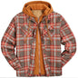 Plaid Hooded Jacket Warm