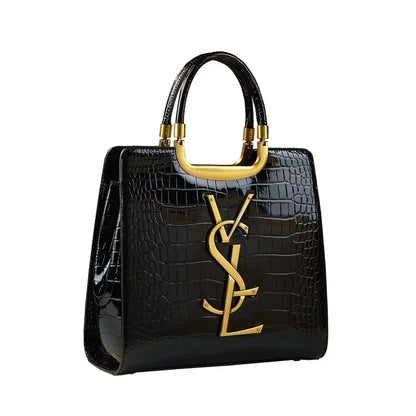 High-grade light luxury handbag 2024 new autumn and winter fashion Tote bag women's crocodile print single shoulder crossbodybag - Chicchar Fashion