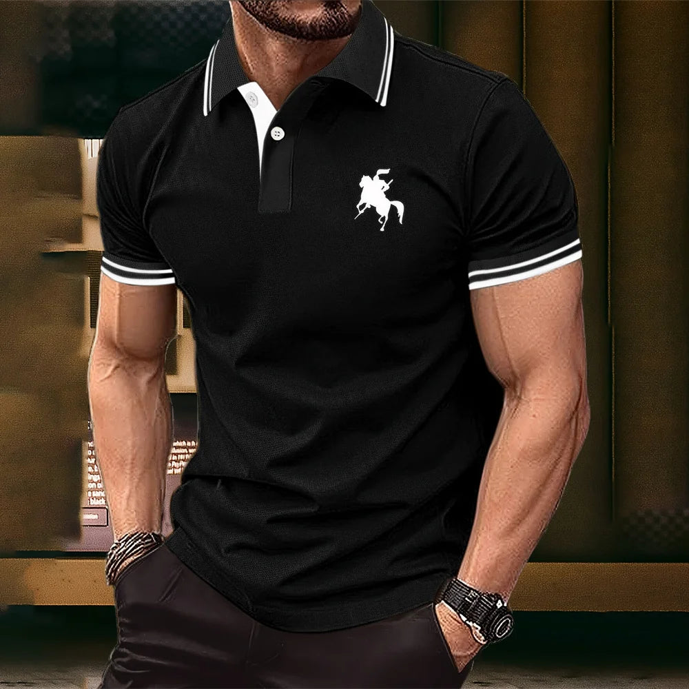 Men's Polo Button Lapel S-3XL