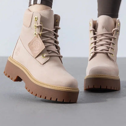 Timberland Women's Casual Shoes Outdoor Hiking Shoes Workwear Thick-Soled Height-Increasing Martin Boots A6Awcdr1 - Chicchar Fashion