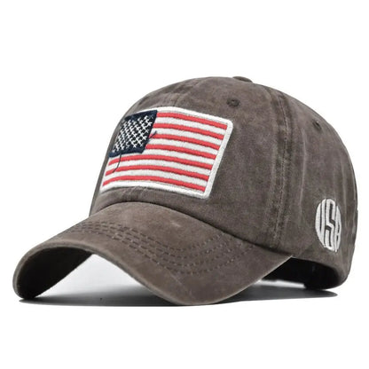 Retro USA Flag Baseball Cap - Chicchar Fashion