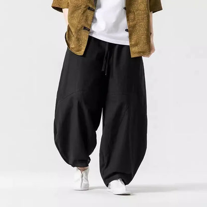 Men's Linen Harem Pants Loose