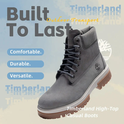 Timberland High-Top Boots Men's Thick-Soled Height-Increasing Boots Outdoor Sports Hiking Shoes A69Bwel8 - Chicchar Fashion