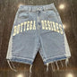 Skateboard Denim Wide Shorts