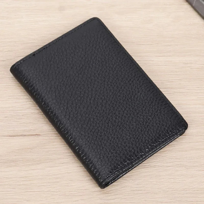 LuxeGuard: Men's Custom RFID Leather Wallet