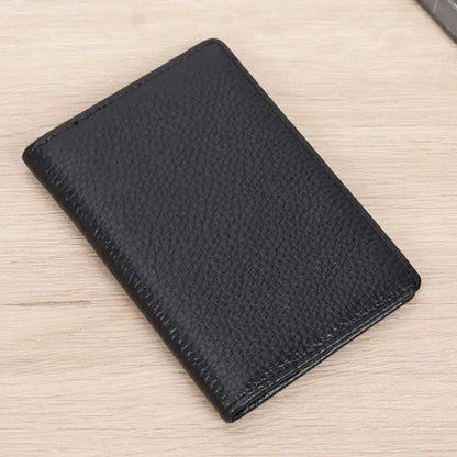LuxeGuard: Men's Custom RFID Leather Wallet