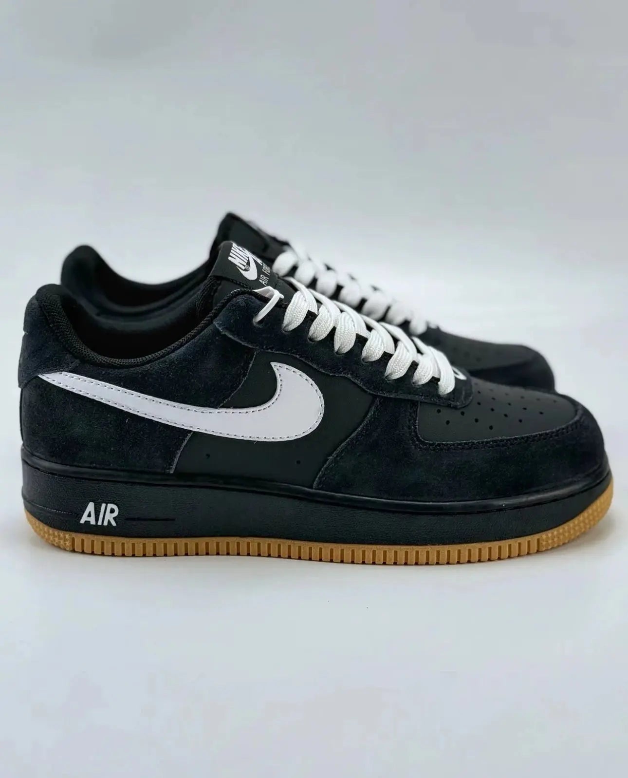 Nike Air Force No.1 Board Shoes Comfortable  Versatile  Anti Slip  Durable  Low Cut Men's Black - Chicchar Fashion