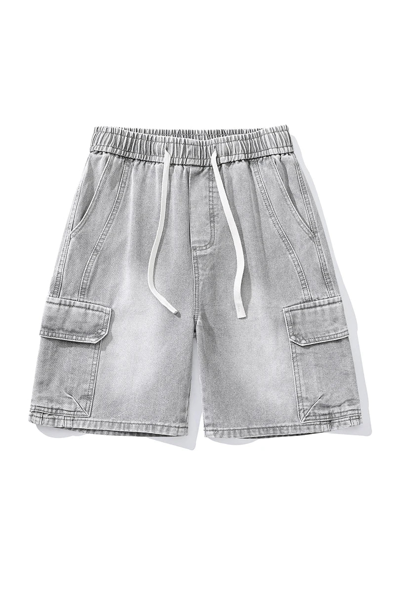 Cotton Quick-Dry Denim Shorts
