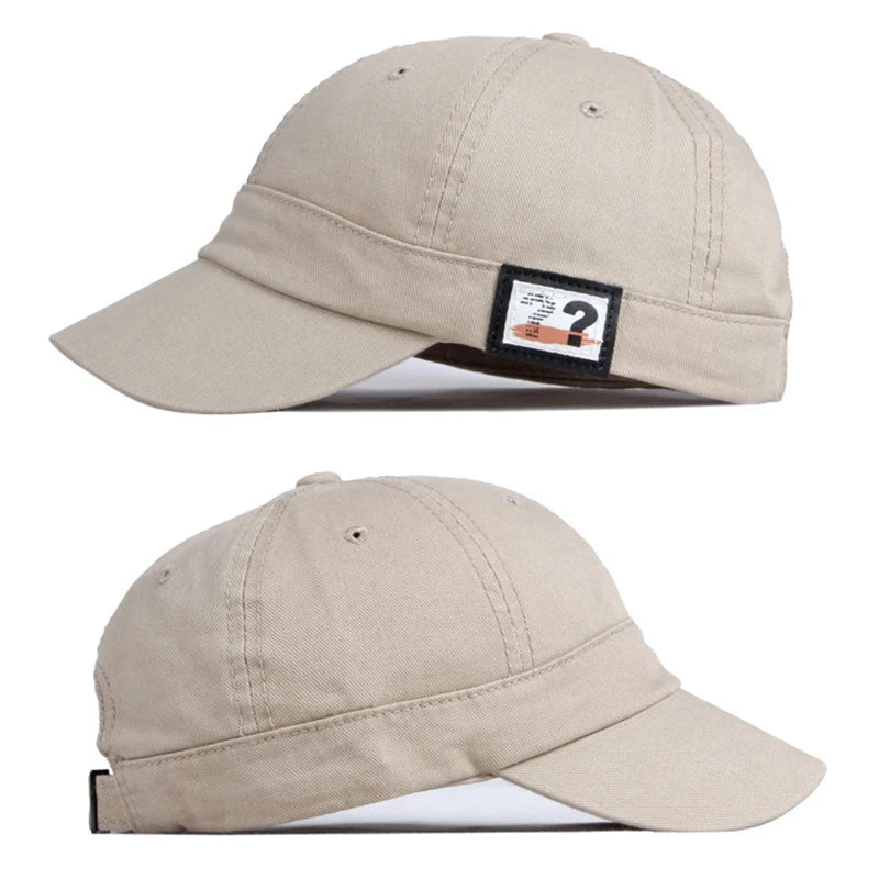 Cotton Short Brim Snapback