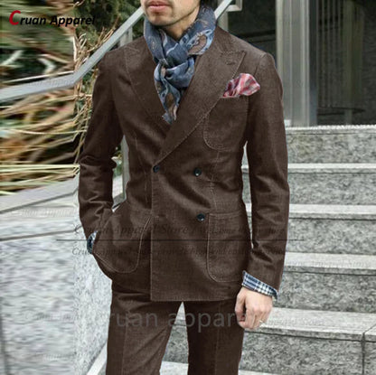 Slim Denim Suit Jacket Set