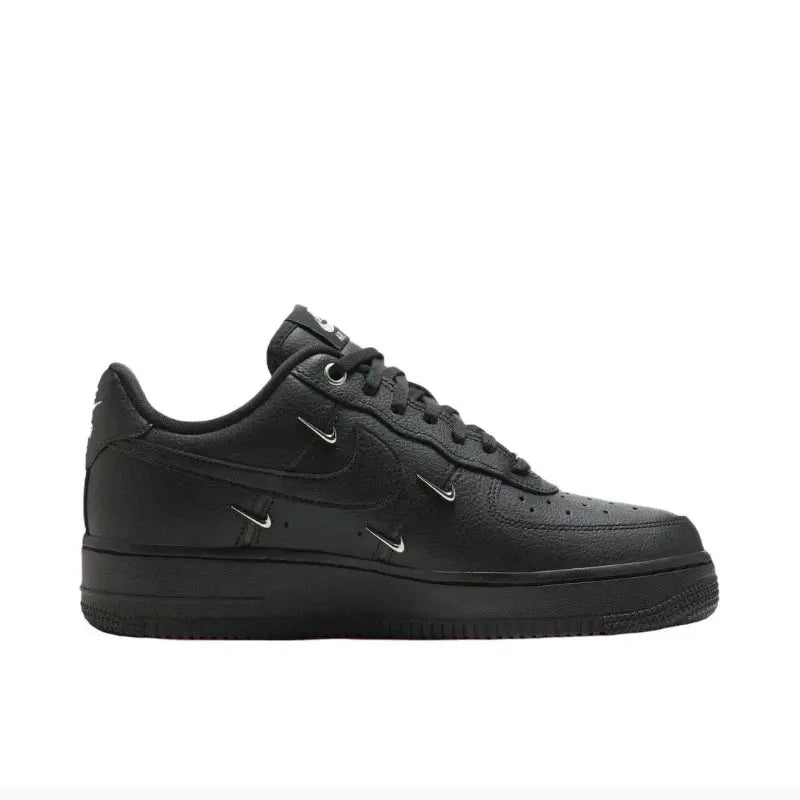 Nike Air Force 1 Men's and Women's Skateboarding Shoes, Lightweight, Retro Style, Air Cushion, Durable, Non Slip Sneakers, Black - Chicchar Fashion