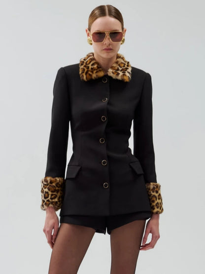 Leopard Two-Piece Nylon Set