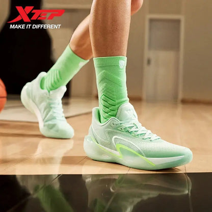 Xtep Lin Storm 2 Basketball Shoes for Men 2025 Spring Non-slip Support Shock-absorbing Practical Sport Shoes 875119120001 - Chicchar Fashion