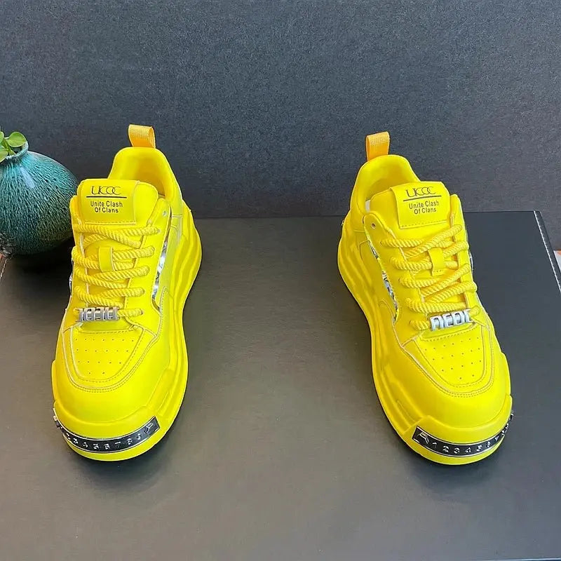 Trendy Yellow Sneakers - Chicchar Fashion