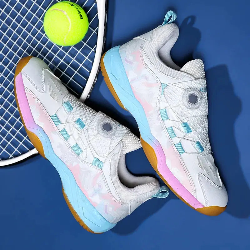 2025 New Women and Men Tennis Shoes Breathable Tennis Sneakers Shock-Absorbant Tennis Footwear Comfortable Outdoor Sneakers - Chicchar Fashion