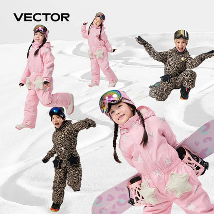 Kids -30°C Waterproof Ski Suit