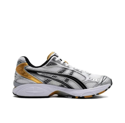 Asics Trendy Cushioned Comfortable Versatile Low Cut Casual Running Shoes for Both Men and Women in Gold Silver and Black - Chicchar Fashion
