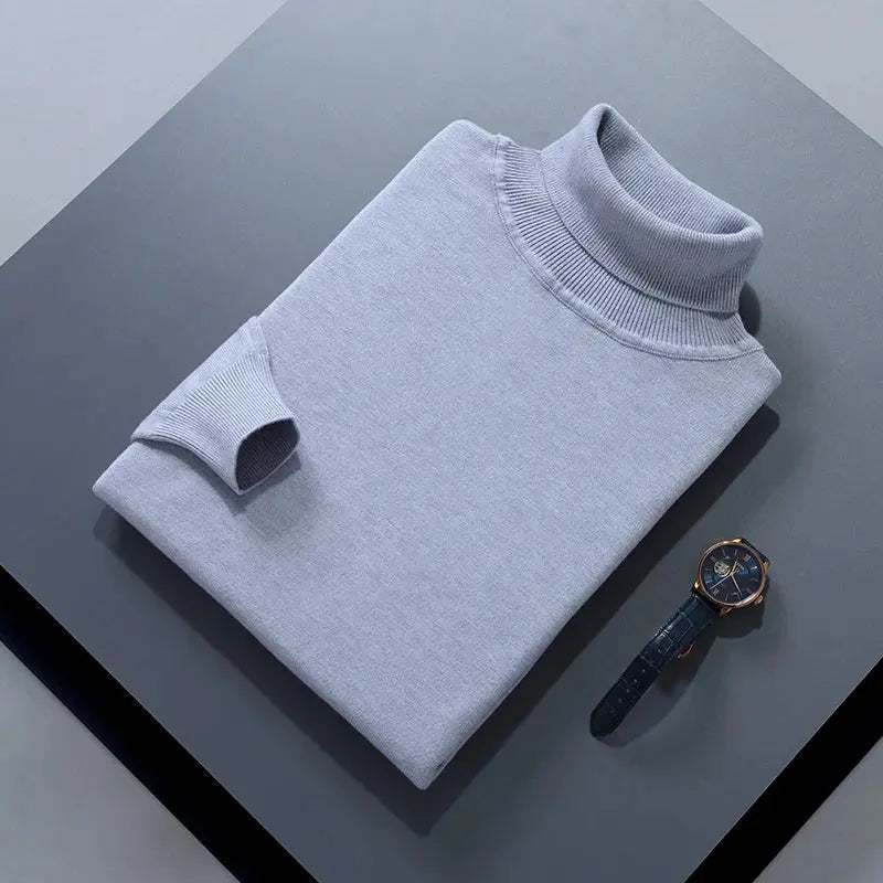 Cashmere Sweater Men Pullover Autumn Winter  turtleneck Soft Warm Cashmere Sweater Jumper Knitted Sweaters - Chicchar Fashion