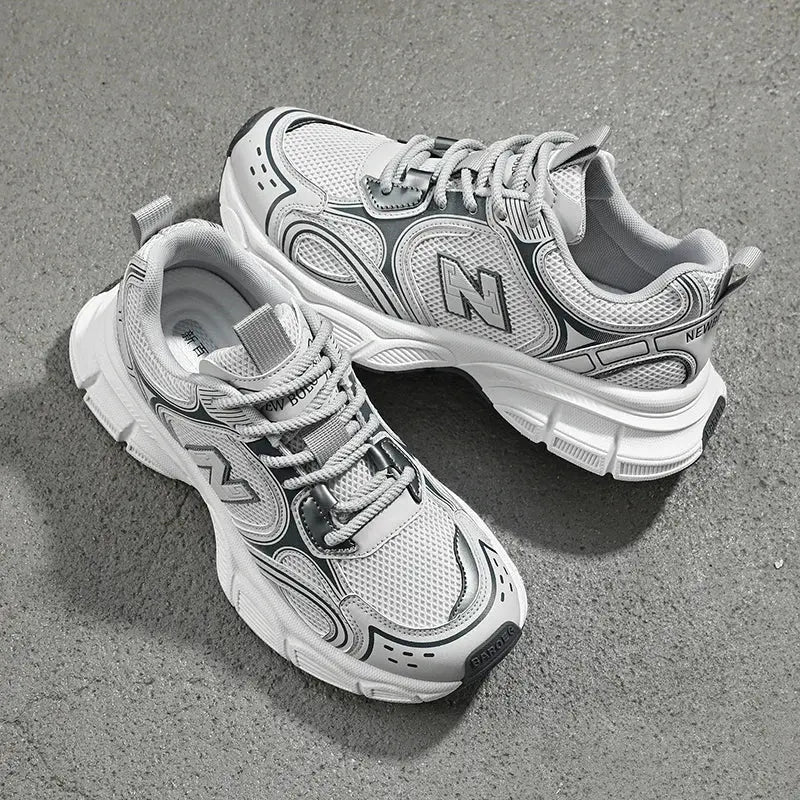 Summer New Wear-resistant Mesh Combination Comfortable Men's Large-sized Sports Breathable Anti-odor Running Shoes - Chicchar Fashion