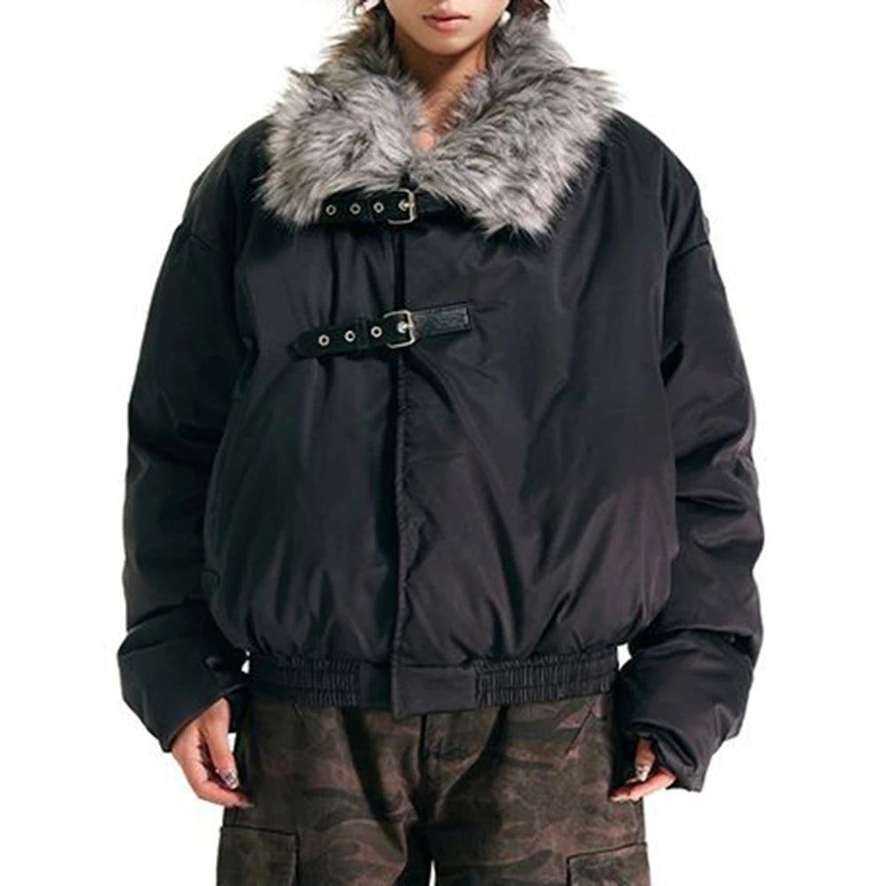 Men's Faux Fur Streetwear Coat