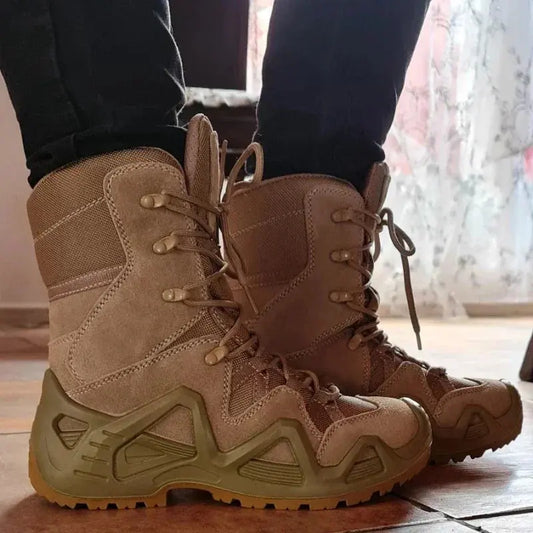 Outdoor Hiking Boots Men's Lace Up Breathable Training Tactical Hiking Desert Boots Plus Size Shoes Botas Militares Masculinas - Chicchar Fashion