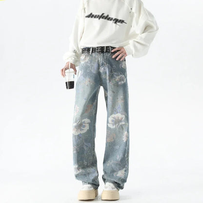 Y2K Graffiti Baggy Denim
